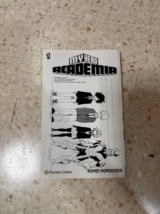 Manga My Hero Academia tomo 1