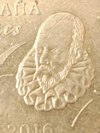 Moneda 50 céntimos error exceso metal,de 2016