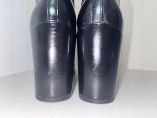 Botín Tacón Brillo Negro Pull&Bear