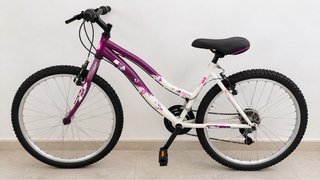 Bicicleta de Montaña Blanca y Morada