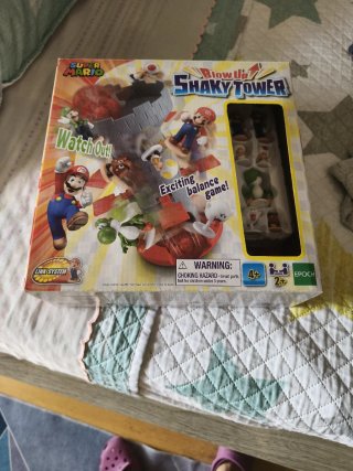 Juego de Mesa Blow Up Shaky Tower Mario Bros
