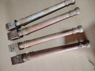 4 patas torneadas de madera para muebles/pilastras