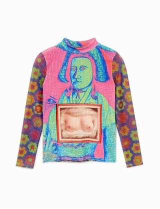Camiseta Desigual manga larga estampado