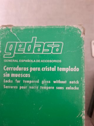 Cerradura Gedasa para Cristal Templado