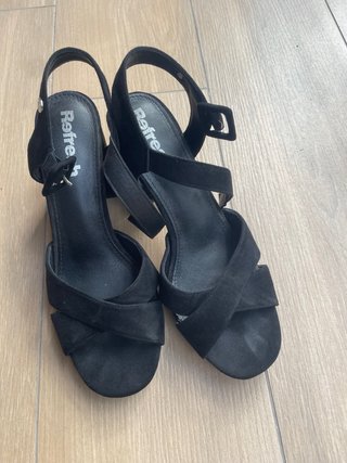 Sandalias de tacón negras Refresh