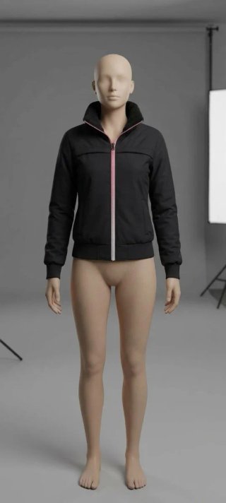 Chaqueta Bomber Schott Mujer Negra