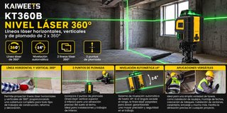 Nivel Láser KAIWEETS KT360B 360° Autonivelante