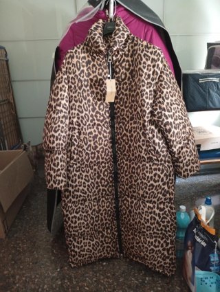 Anorak Largo Estampado Animal Print