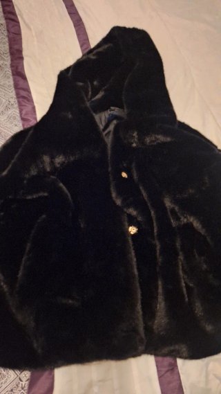 Chaquetón tipo visón negro