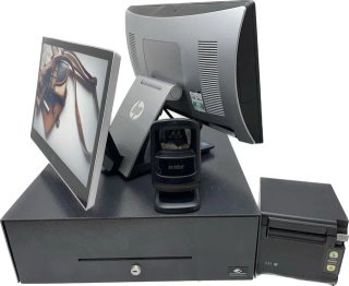 Moderno TPV HP con pantalla tactíl a bajo precio