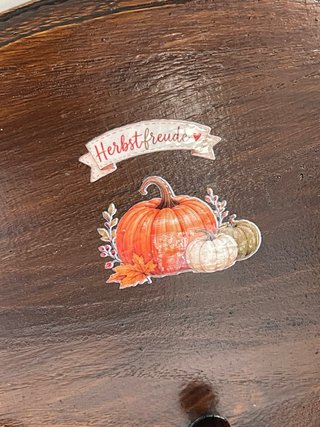 Appendino in legno decorato autunnale
