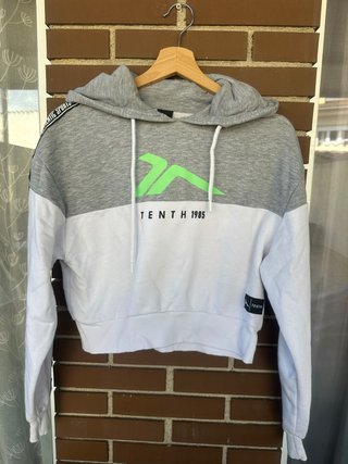 Sudadera Tenth Gris y Blanca