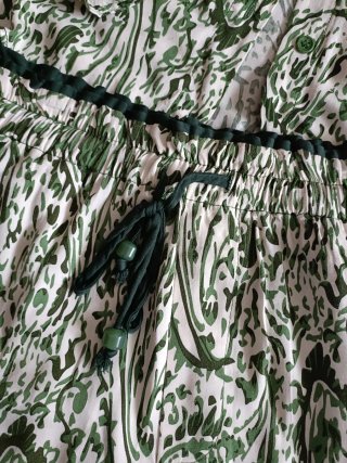Conjunto Zara Estampado Verde y Blanco