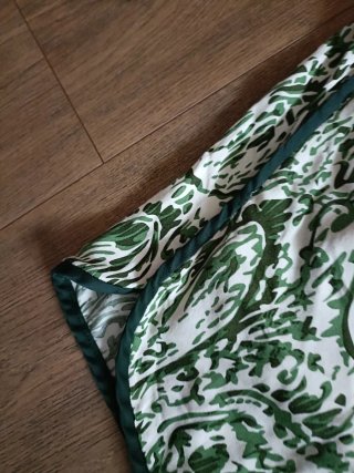 Conjunto Zara Estampado Verde y Blanco