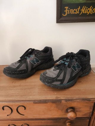 New Balance Zapatillas Hombre Negro Gris