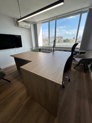 Mesa de Oficina en L de Madera