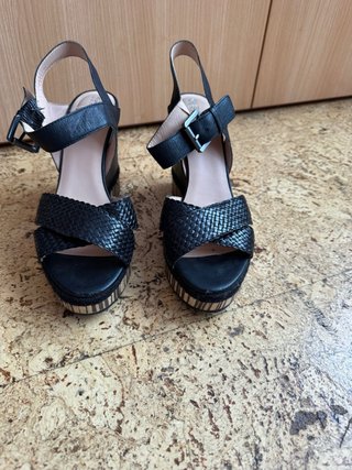 Sandalias Geox Tacón Negro