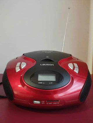 Radio CD Lauson CP429 Rojo y Negro