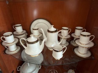 Vajilla de café inglesa de porcelana