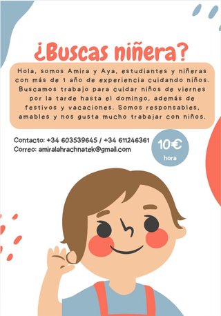 Niñeras 10€ hora