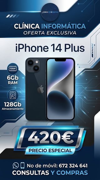 iPhone 14 Plus - 3 Meses de garantía