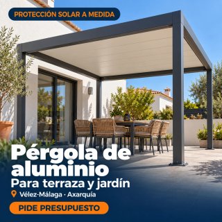 Pérgola de aluminio a medida