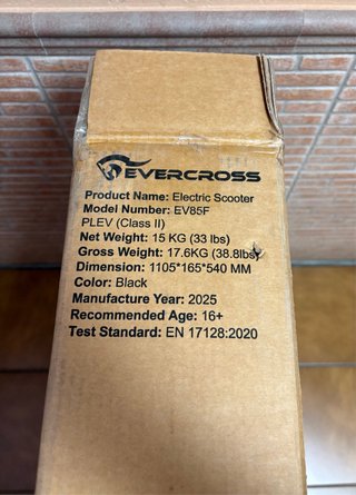 Patinete Eléctrico EVERCROSS EV85F