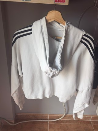 Sudadera Adidas Blanca Mujer Talla S