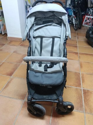 Carro de paseo bebé gris