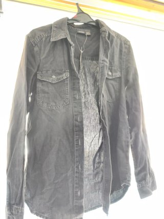 Camisa Negra Bershka Talla M