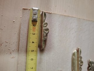 10 herrajes antiguos de latón para sujetar cristal