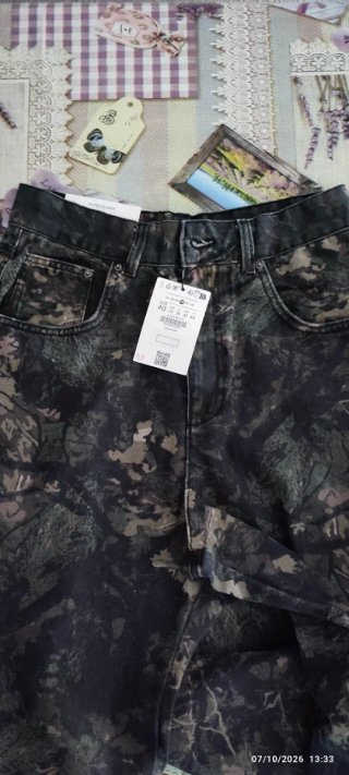 Pantalones Bershka Baggy Estampados Talla 40