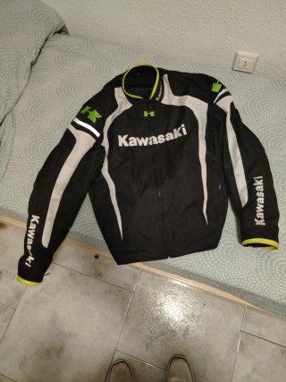 Chaqueta Moto Kawasaki Negra