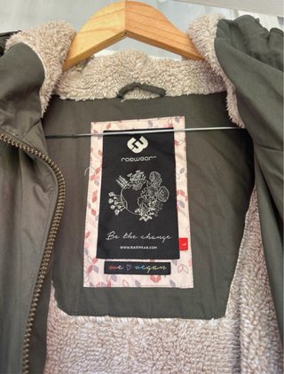 Abrigo impermeable mujer verde