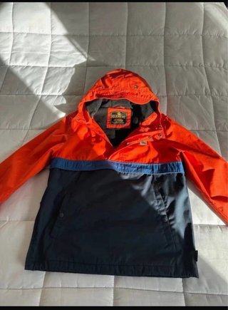 Cazadora Anorak Element Naranja y Negra