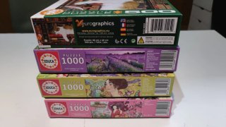 4 Puzzles: 3 Educa 1000 piezas, 1 Eurographics