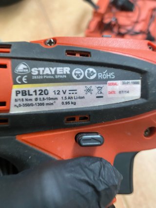 Taladro Atornillador Stayer PBL120 12V