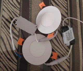 2 Luces LED Empotrables Redondas + Drivers