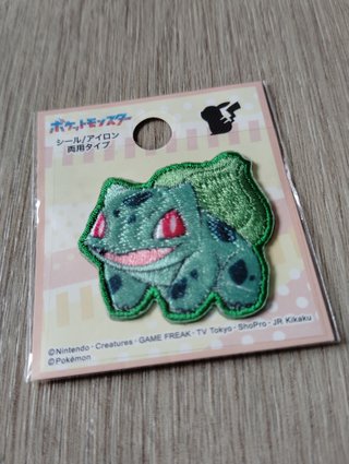 Parche Bordado Pokémon Bulbasaur Oficial