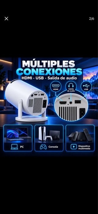 Mini Proyector Portátil Android 12