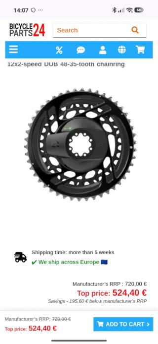 Platos SRAM 48-35 con Potenciómetro