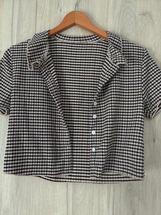 Camisa de Cuadros con Solapa