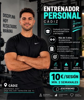 ENTRENADOR PERSONAL EN CÁDIZ | Graduado en CCAFD
