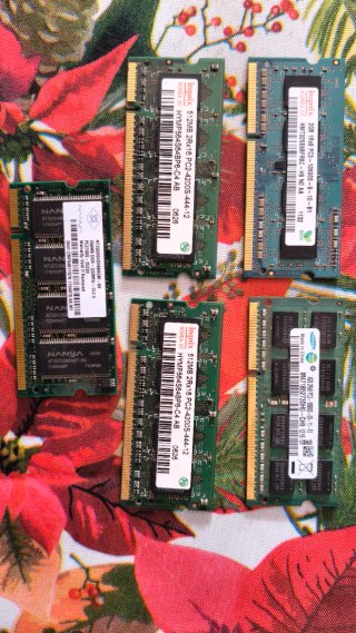 Set di 5 memorie RAM per portatile