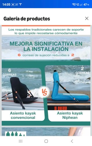 Asiento para Tabla de Paddle Surf