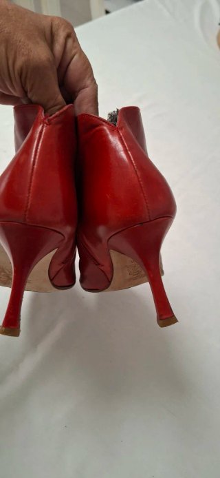 Botines piel tacón Zara Talla 40
