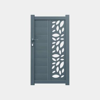 Puerta peatonal aluminio perforado - desde 349€