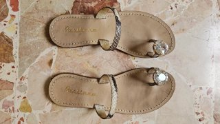 Sandali infradito Positano beige taglia 37