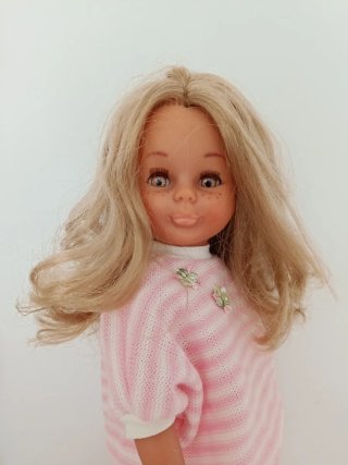 Muñeca Nancy Conjunto Invierno Rosa Años 80