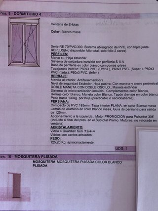 Ventana PVC Alta Gama fabricación alemana.